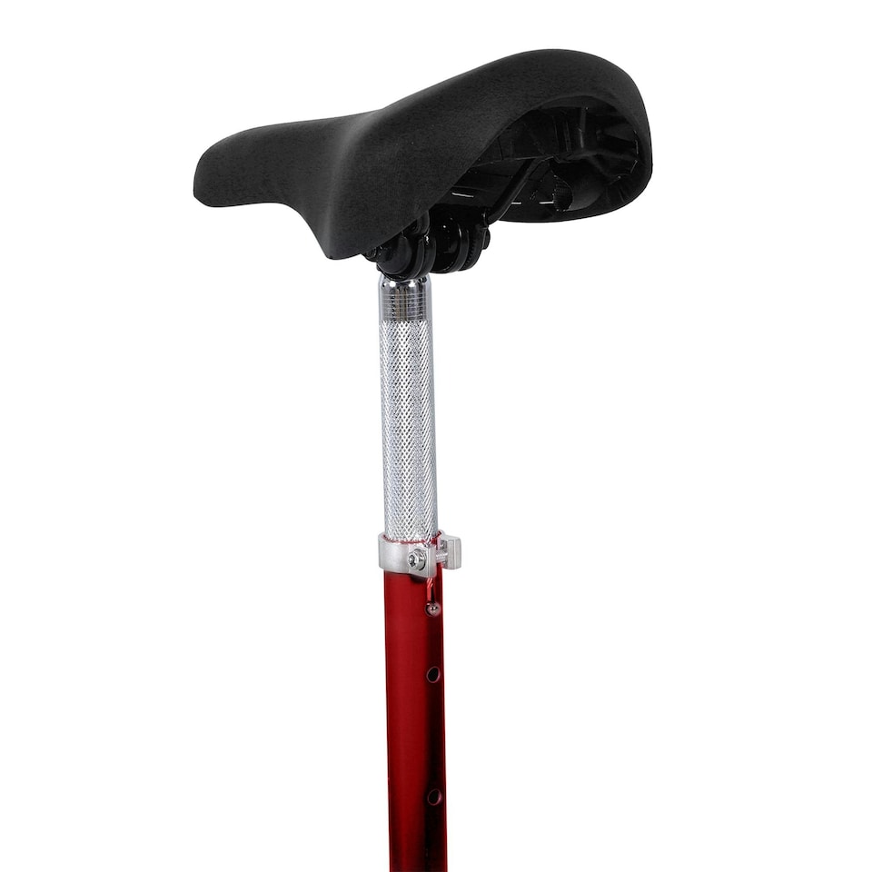 image 1 of HOMCOM Foldable Powered Scooter with Adjustable Seat and Brake, Red
