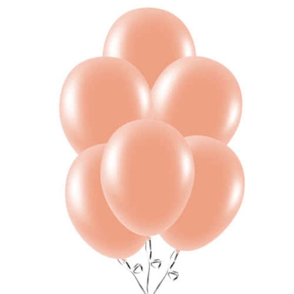 Coral Peach Biodegradable Latex Balloons 23cm / 9 in - Pack of 30