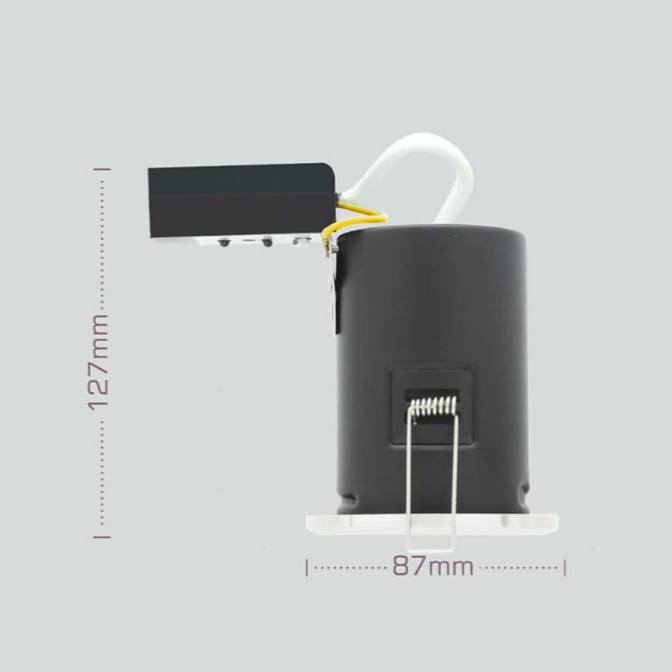 image 1 of Set of 4 Fire Rated Chrome IP65 Bathroom Recessed Downlights | Chrome | 4