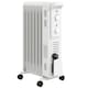 image 1 of HOMCOM 7 Fin Portable Oil Filled Heater Radiator, Energy Efficient, White