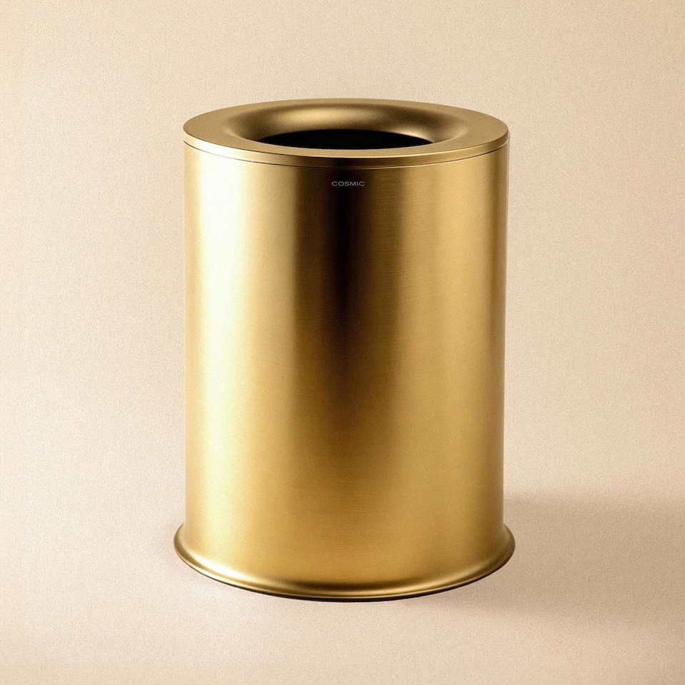 image 1 of COSMIC Bin, Brushed gold PVD, ARCHITECT S+ Collection