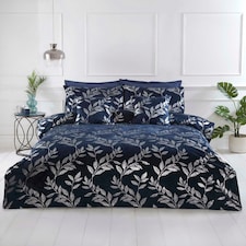 Como Polycotton Duvet Cover Set with Pillowcase | Blue | Single | 1
