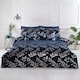 image 1 of Como Polycotton Duvet Cover Set with Pillowcase | Blue | Single | 1