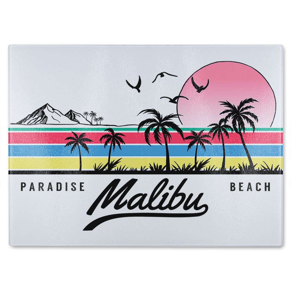 image 1 of Malibu Glass Chopping Board | Multi