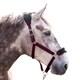 image 2 of Whitaker Club Horse Headcollar and Leadrope - Burgundy - Full