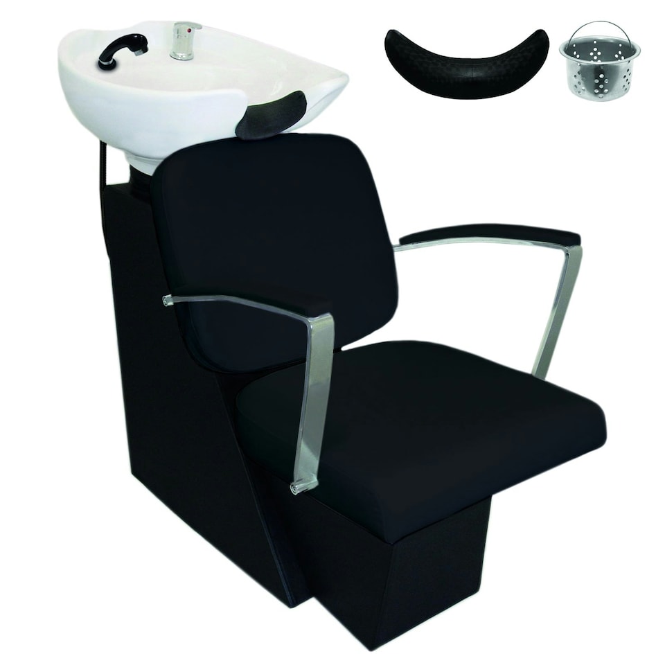 image 1 of Salon Backwash Chair In Black | Black