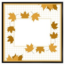 Golden autumn (Picture Frame) Black | M
