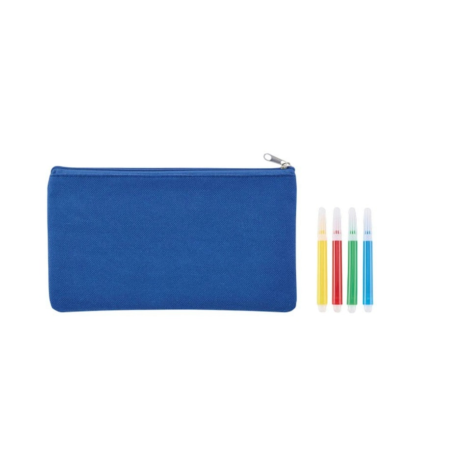 image 1 of MidOcean Kiddo Pencil Case Set - Royal Blue - One Size Blue
