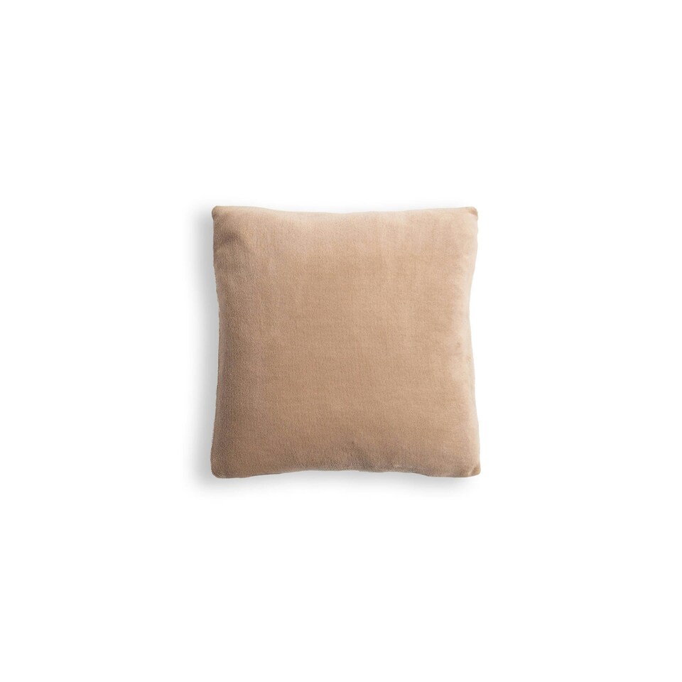 image 1 of BHS Microfleece Cushion, Beige