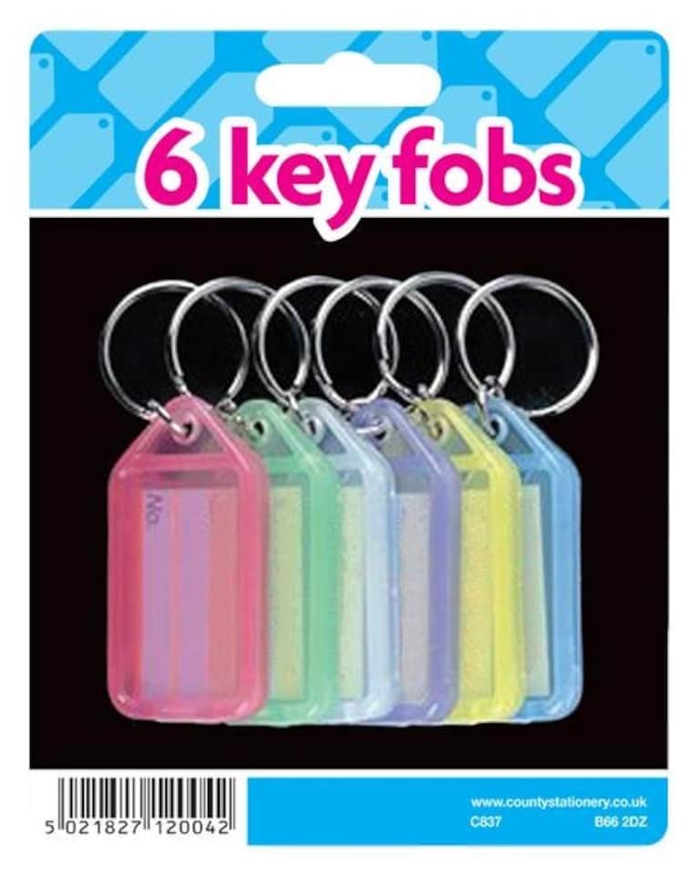 image 1 of Pack of 6 Key Fobs