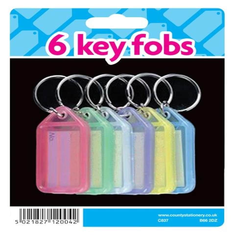 image 1 of Pack of 6 Key Fobs
