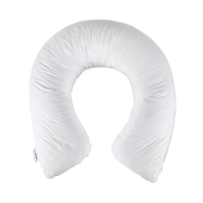 Homescapes U Shaped Comfort Pregnancy Pillow Super Microfibre | White | Width: 34 cm. Outer curve: 170 cm. Inner curve: 130 cm