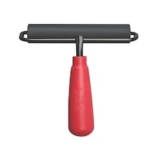 4" Hard Rubber Brayer Wire Frame, Wooden Core