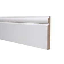 Pack of 5 (Total 5 Units) - Moisture Resistant MDF Primed Skirting Board - Torus - 18mm (W) x 144mm (H) - Length 4400mm