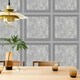 image 1 of Fresco Urban Texture Grey Panel Wallpaper Grey | Grey