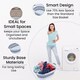 image 3 of 36L Collapsible Plastic Laundry Basket, Foldable Laundry Hamper
