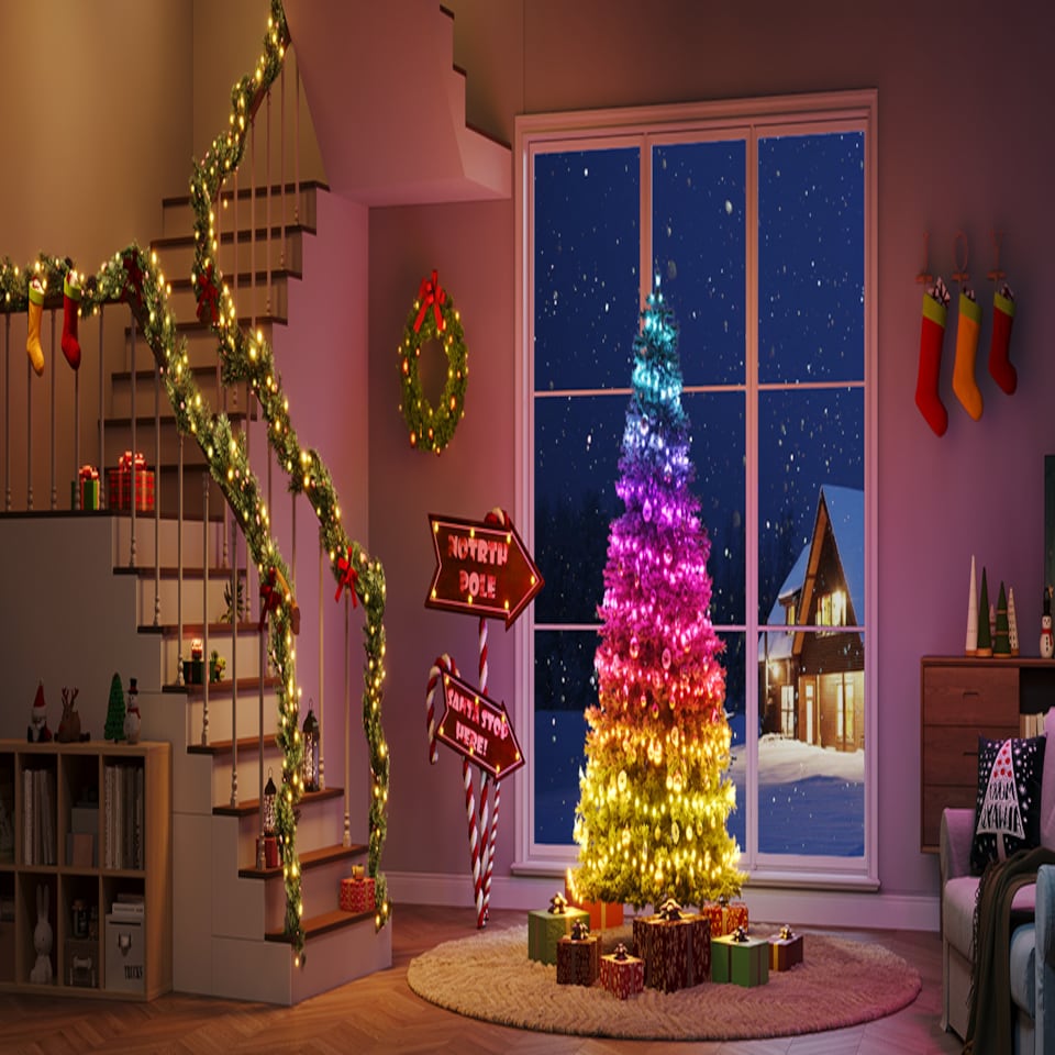 image 1 of GOVEE CHRISMAS STRING LIGHTS RGBICW IP65 20M