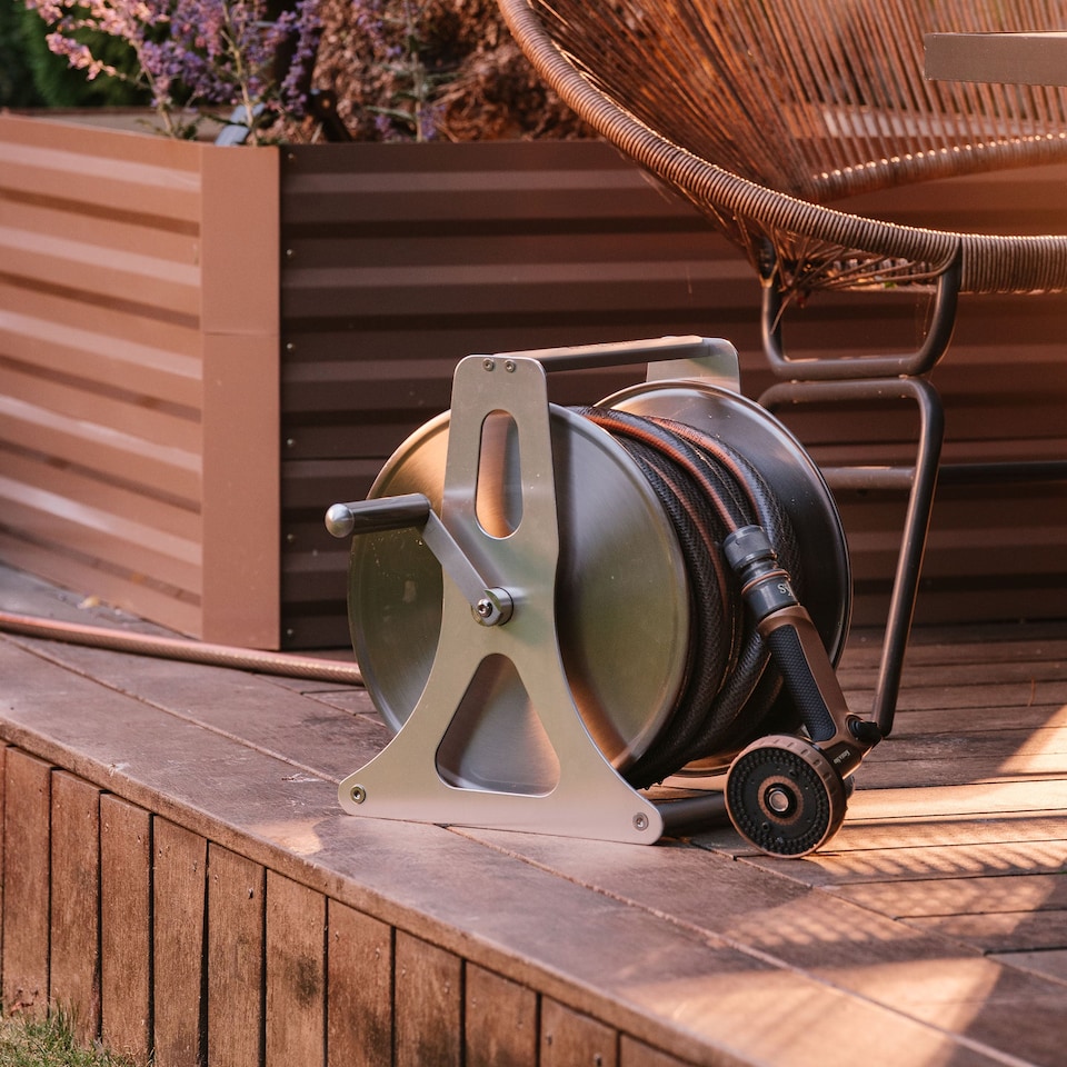 image 1 of Kent & Stowe Metal Hose Reel Set 30m