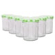 image 1 of Argon Tableware Glass Jam Jars with Green Gingham Lids - 150ml - Pack of 6