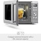 image 5 of Sage The Compact Wave Soft Close Microwave, Silver