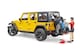 image 6 of Bruder Jeep Wrangler Unlimited Rubicon with Mountain Bike & Cyclist Outdoor Adventure Playset