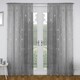 image 1 of Pair of Birch Grey Metallic Tree Print Voile Panels 183 cm (72 inch) Rod Pocket Panels for Bedroom and Living Room