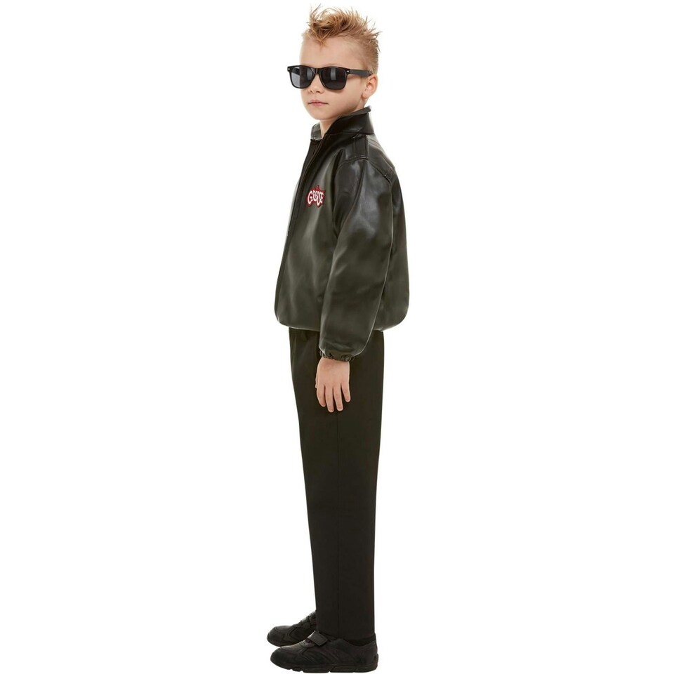 image 1 of Grease Boys T-Birds Costume Jacket - Black - 10-12 Years