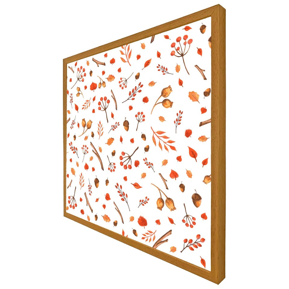 image 1 of Acorns & leaves (Picture Frame) Grey | L