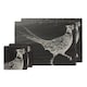 image 1 of The Just Slate Company Pheasant Slate Coaster & Placemat  Set