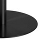 image 6 of Corby Round Dining Table with White Polished Marble Top & Black Base includes 4 Brooke Dining Chairs with Arm Rest in Taupe