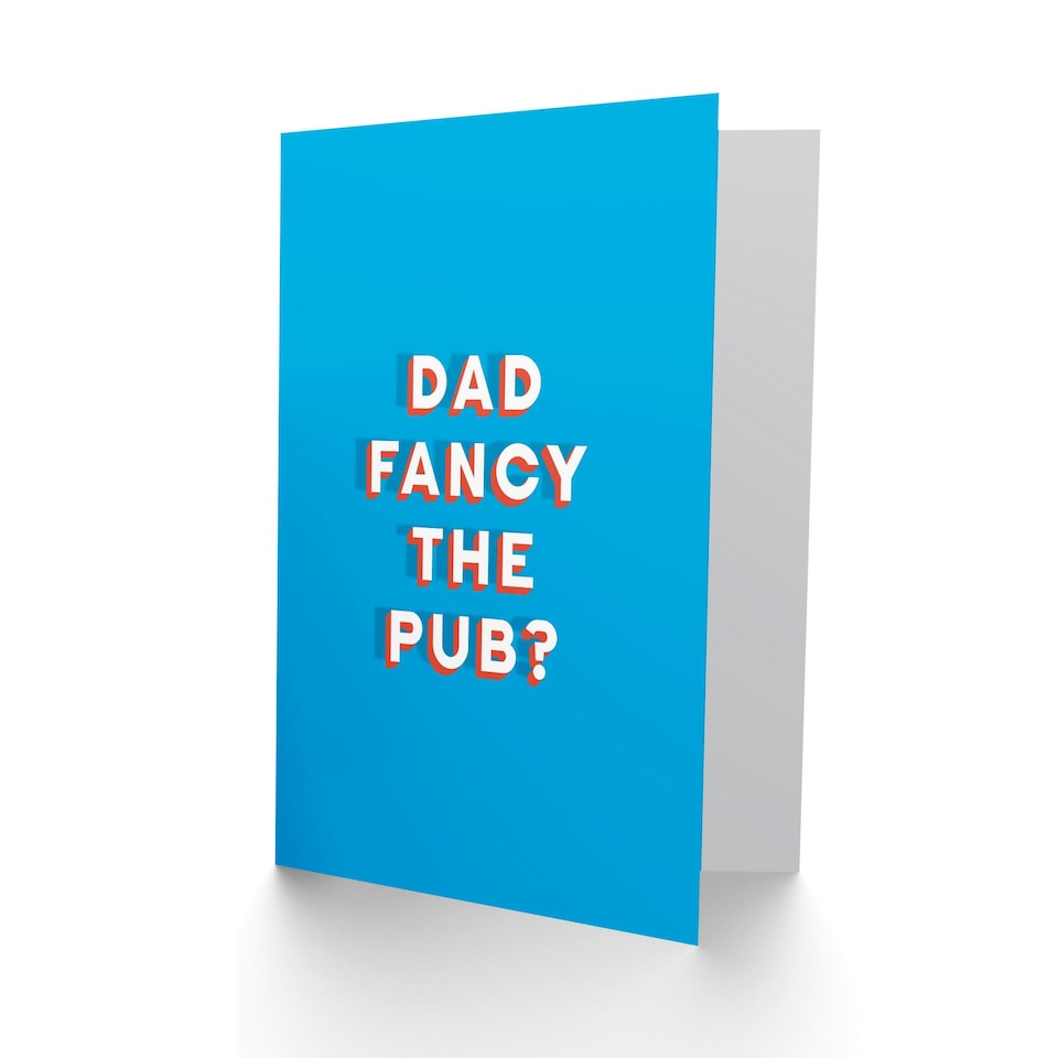 image 1 of Dad Fancy The Pub Bold Simple Fathers Day Card