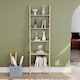 image 5 of Vida Designs York 5 Tier Ladder Bookcase Display Storage, Pine