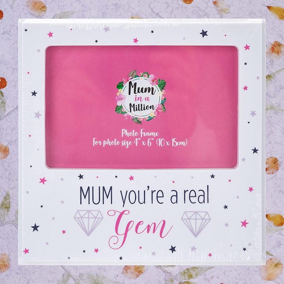 image 1 of VFM e-Store Mum Photo Frame 4 x 6 - "Mum You're a Real Gem"