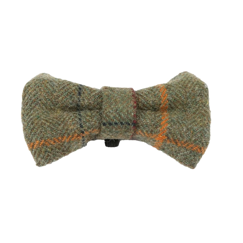 Digby & Fox Plain Dog Bow Tie - Red/Yellow/Blue Check - L