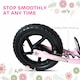 image 5 of HOMCOM Push Scooter, Teen Kids Scooter with 12" EVA Tyres, Pink