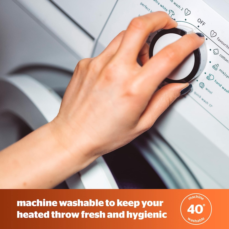 image 1 of Silentnight Luxury Super Cosy Heated Throw, Charcoal | Grey | Charcoal | One Size | 1