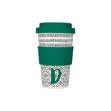 KitchenCraft 410ml Bamboo A to Z Letter "D" Reuseable Mug Multi