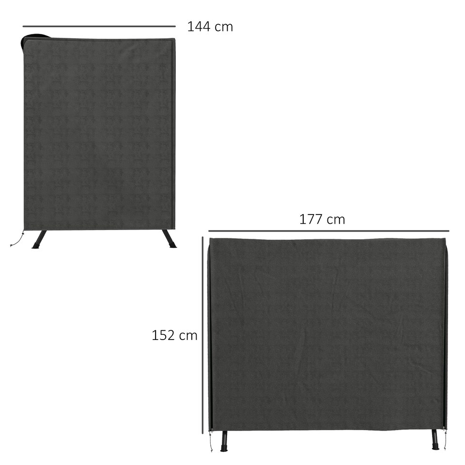 image 1 of Outsunny Garden Furniture Protector Patio Swing Chair Cover Grey
