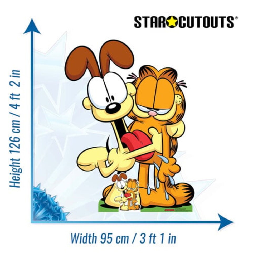 image 1 of Garfield and Odie Lifesize Cardboard Cutout 126cm