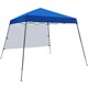 image 1 of Yaheetech One-person Set Up Pop-up Canopy Tent w/ Side Panel | Blue