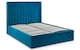 image 4 of Premium - Teal Scalloped Velvet Ottoman Bed - Double 4ft 6" (135cm)