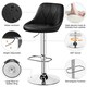 image 4 of Yaheetech  Set of 2 Faux Leather Swivel Bar Stools