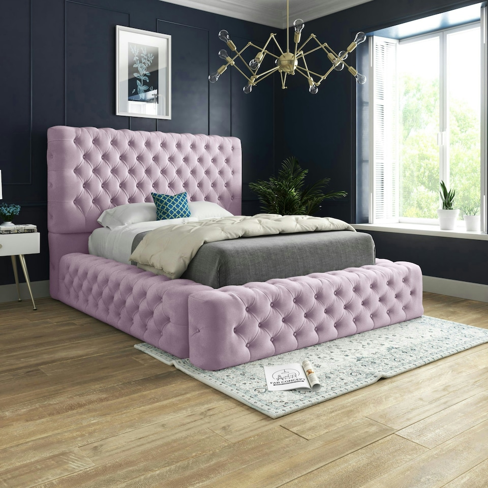 image 1 of Cambridge Bed - Single - 3ft - Pink