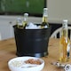 image 5 of Rink Drink Handmade Galvanized Iron Ice Bucket - 26.5cm - Black