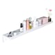 image 1 of Living and Home Self-Adhesive Waterproof Shower Shelf Rack for Bathroom, White