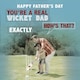 image 1 of You're A Real Wicket Dad - Funny Father's Day Cricket Card