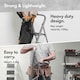 image 5 of VonHaus 3 Step Steel Folding Step Ladder with Anti Slip Feet