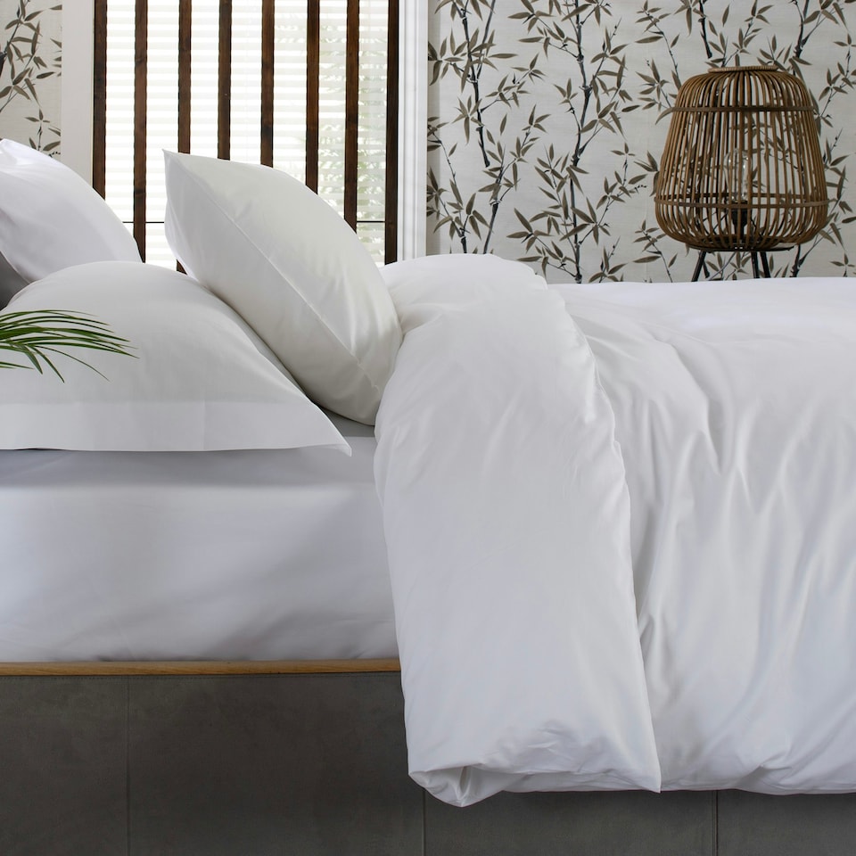 image 1 of Everyday Comfort 200 Thread Count Cotton Duvet Cover Set Silver | King