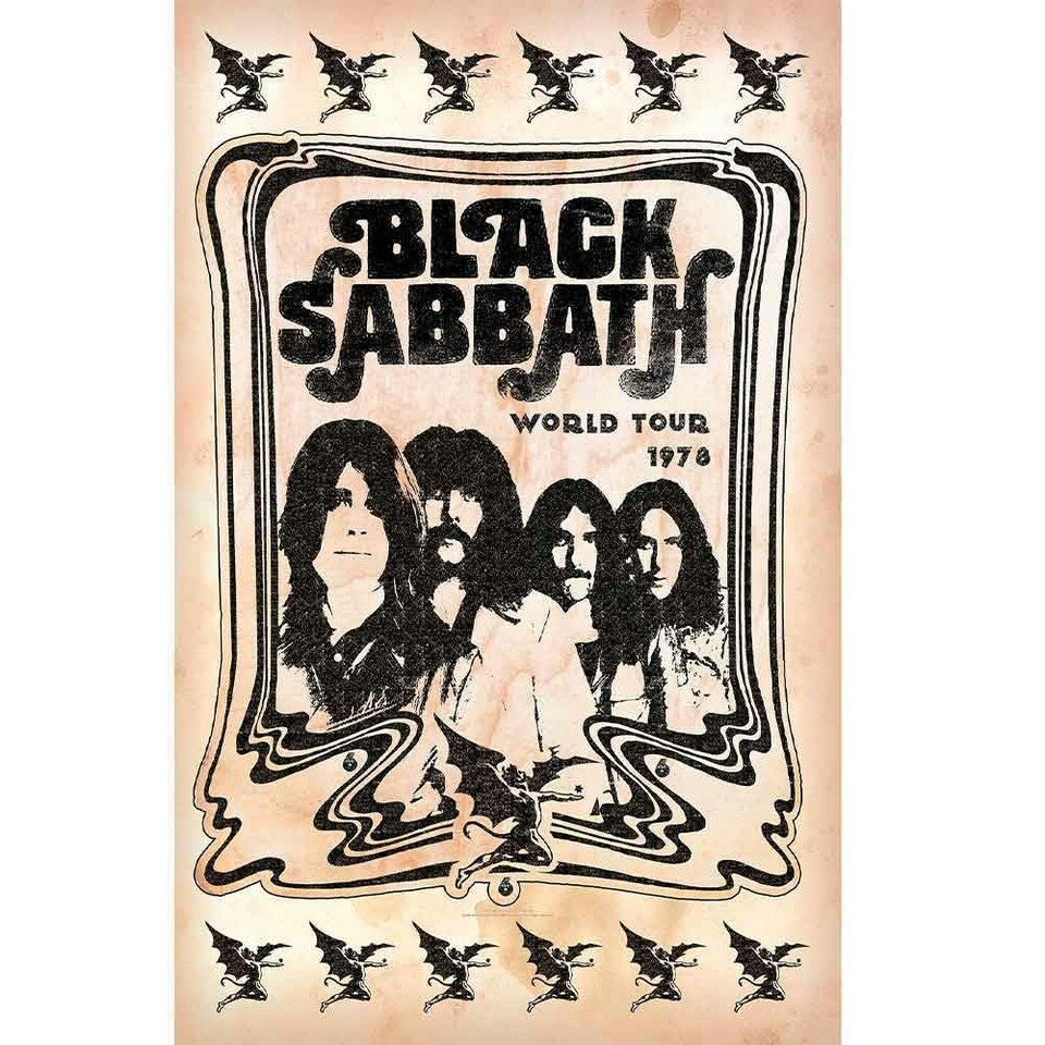 Black Sabbath Textile Poster: World Tour 1978 - Textile Poster - - -