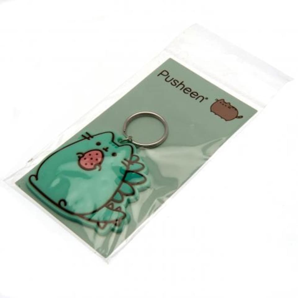 image 1 of Pusheen Pusheenosaurus Keyring - Green - One Size